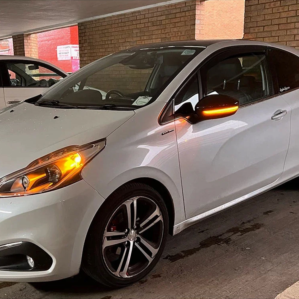 2x Dynamic Turn Signal Led Rearview Mirror Light for Peugeot 2008 208 Citroen C3