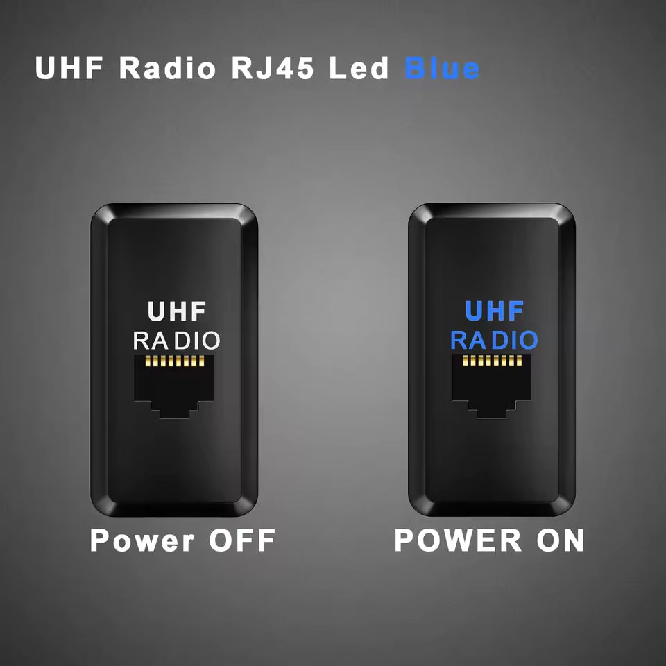 UHF Radio Mike In Dash Socket Blue LED Socket For Toyota FJ Cruiser 2007 - 2018