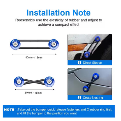 Universal Quick Release Fasteners Kit for Car Front Rear Bumper Hatch Cover