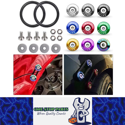 Universal Quick Release Fasteners Kit for Car Front Rear Bumper Hatch Cover