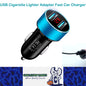 Dual USB Car Charger Cigarette Lighter Adapter Fast 3.1A QC3.0 LED Digital 1pc