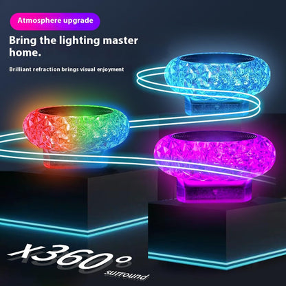 Ice Blue USB Mini LED Decorative Atmosphere Lamp For Car Interior Plug Play