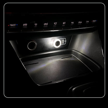 White USB Mini LED Decorative Atmosphere Lamp For Car Interior Plug Play
