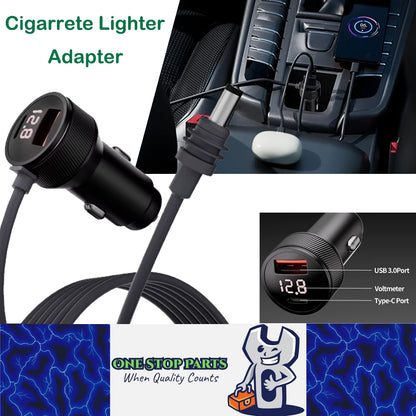 3M Cigarette Lighter Adapter to DC Power Cable USB Type-C Volt for Starlink Mini