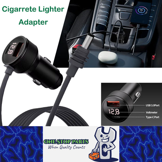 3M Cigarette Lighter Adapter to DC Power Cable USB Type-C Volt for Starlink Mini