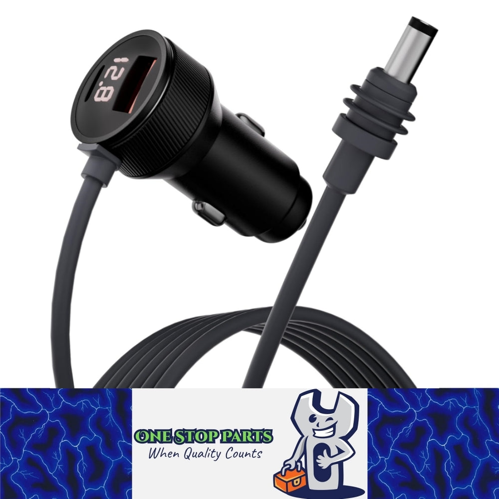 Starlink Mini Car Charger 12-24V 3M Cable QC/PD Port Voltmeter Cigarrete Adapter