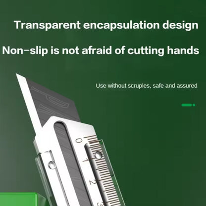 Utility Knife Box Cutter Multitool Stainless Steel Cutter Knife with 10pcs Blade
