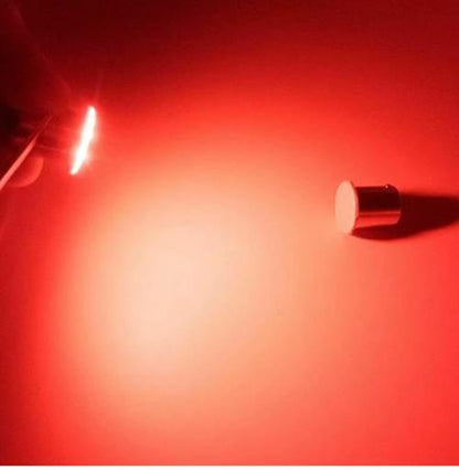 50 x Red BA15S 1156 12V COB Style Red Flat Face LEDs (50pcs)