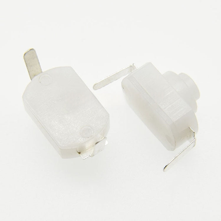 10 x White Mini micro switch on/off 12*8mm 1Amp with right angle solder tabs