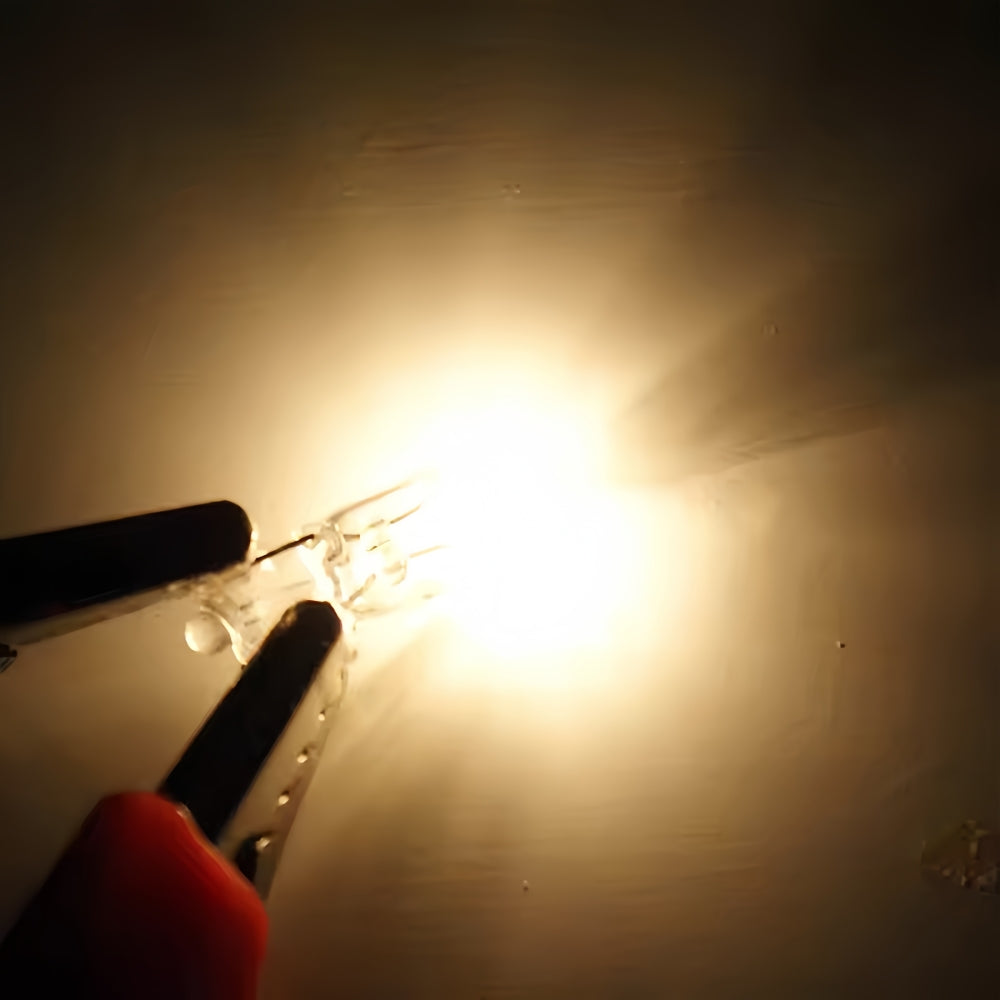 20 x 12V 1.2W T5 Wedge WARM WHITE Globes TYPE T-5mm Dashboard Coated Globes