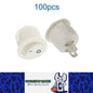 100 x Round Rocker Switch Car Boat Dashboard 2 Pin ON/OFF Power Switch White