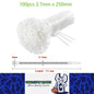 100 x 250mm White Cable ties 2.7mm x 250mm White Plastic Nylon Ties (100pcs)