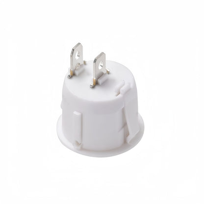 10 x Round Rocker Switch Car Boat Dashboard 2 Pin ON/OFF Power Switch White