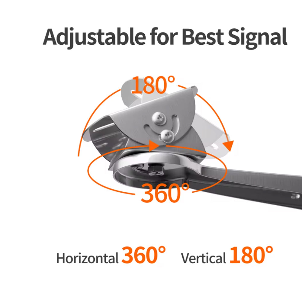 Starlink Mini Wall Mount Bracket 250mm Multi-Angle Adjustment Pole Clamp Mount