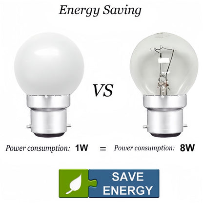 Cool White 24V B22 1W LED Bubble Globe Frosted Lens LED Bulb ideal for sign