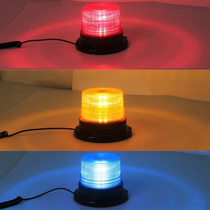 Magnetic Base Red LED Emergency Strobe Light Roof Flashing Beacon Warning Light