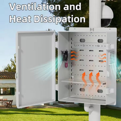 Waterproof Outdoor Electrical Box 460X320X160MM Junction Enclosure Box with Fan
