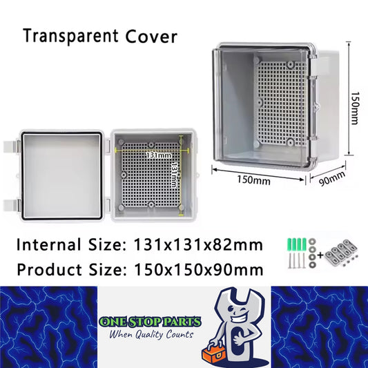 Waterproof Outdoor Electrical Box 150x150x90mm Plastic Enclosure Junction Box