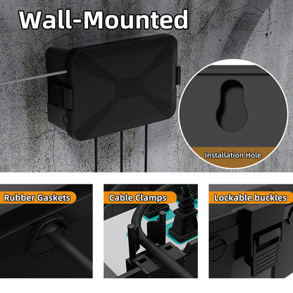Waterproof Outdoor Electrical Box 320x212x132MM Extension Cord Cover Connection
