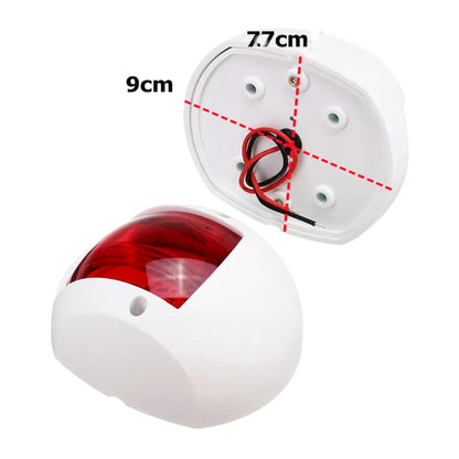 Pair White 12-24V LED Navigation Lights Signal Warning Lamps Marine Boat Yacht