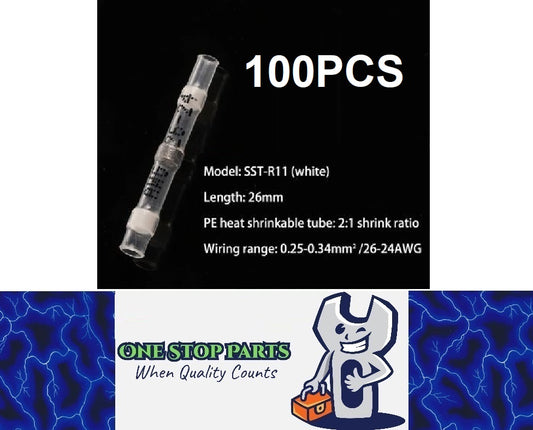 100pcs Waterproof Heat shrink Wire Connector Solder Insulated Join (suits 0.3mm)