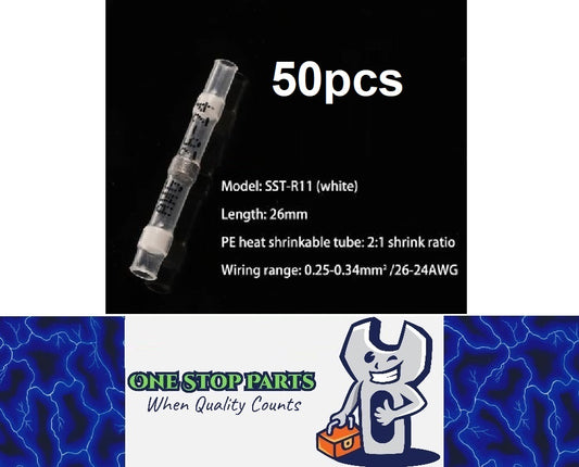 50pcs Waterproof Heat shrink Wire Connector Solder Insulated Join (suits 0.3mm)