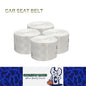 4x 3.6M White Strengthen Car Seat Belt Webbing Fabric Racing Car Safety Seatbelt