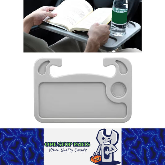 White Car Dining Table Reading Table Tray Holder Fit for Car Steering Wheel
