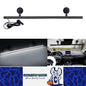 White Flexible Car Strobe Light Windshield Suction Mount 83CM Beacon Lamp