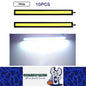 10 x 17CM White LED DRL Daytime Running Light Decorative Aluminum 12V Strip Lamp