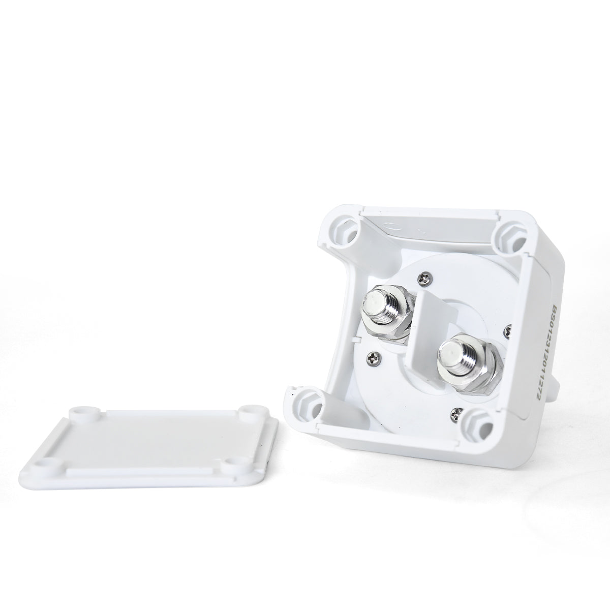 White Marine Grade Battery Isolator Switch for Boats Heavy Duty 275Amp 8V-50V