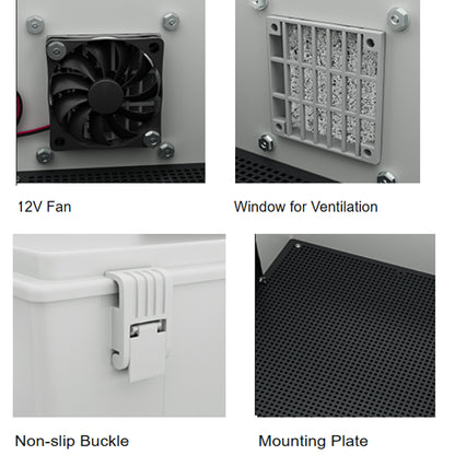 Waterproof Outdoor Electrical Box 400x280x150MM Junction Enclosure Box with Fan