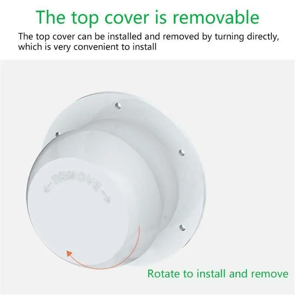 White RV Roof Vent Cap Air Exhaust Outlet Motorhome Exhaust Vent Ventilation Cap