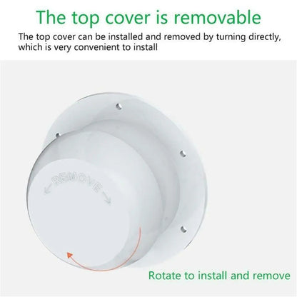 White RV Roof Vent Cap Air Exhaust Outlet Motorhome Exhaust Vent Ventilation Cap