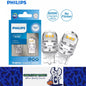 2 x Philips T20 7440 White LED Globes 12V 6000K Philips 7440 LED Reverse Light