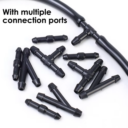 Windscreen washer kit 1m Hose spray heads Joiners T pieces Splitters Pack