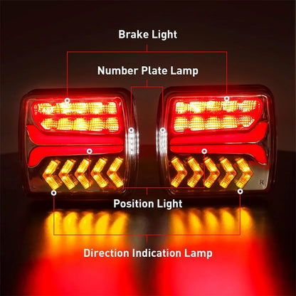 Wireless Trailer Light Kit Wireless Magnetic Trailer Light for Boat Tow Truck
