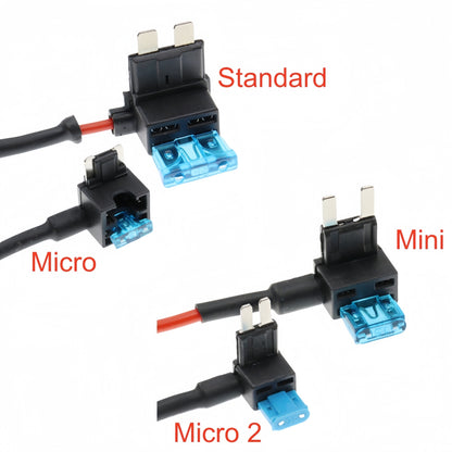 Standard Blade fuse Connector Cigarette Lighter Socket Adapter Cable 2A Fuse