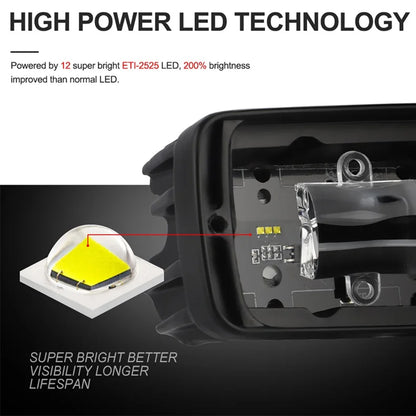 1 x 30W LED Work Light 153x44mm 12-24V 4000K Yellow LED Light Bar Driving Beam