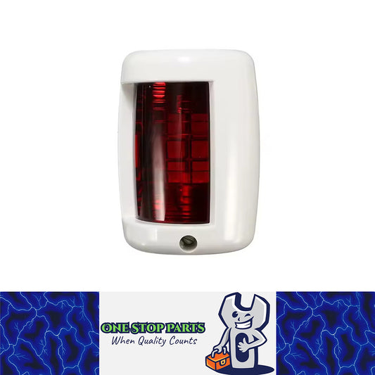 12v White Body Red Port Boat Light LED Marine Yacht Navigation Running Lamp