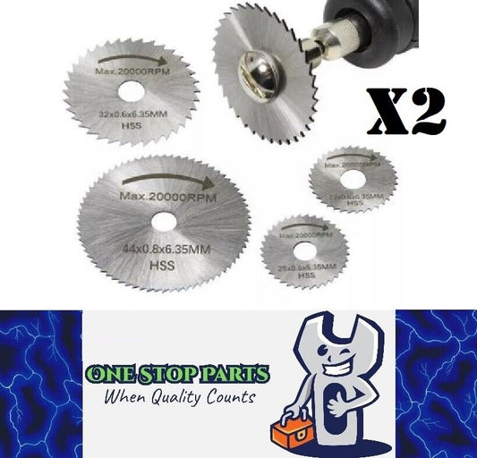2 x 6pc Packs Mini Circular Saw Blades For Drill, Cut Wood Plastic Alloy