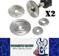 2 x 6pc Packs Mini Circular Saw Blades For Drill, Cut Wood Plastic Alloy