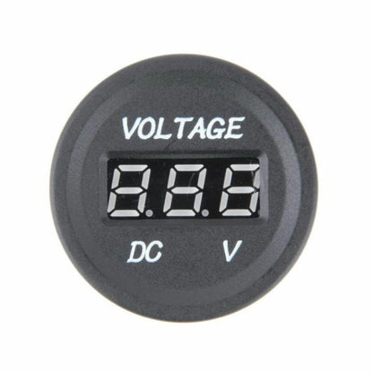 1PC 6-33V WHITE DISPLAY VOLT METER 35MM DIAMETER SINGLE VOLT GAUGE LED DISPLAY