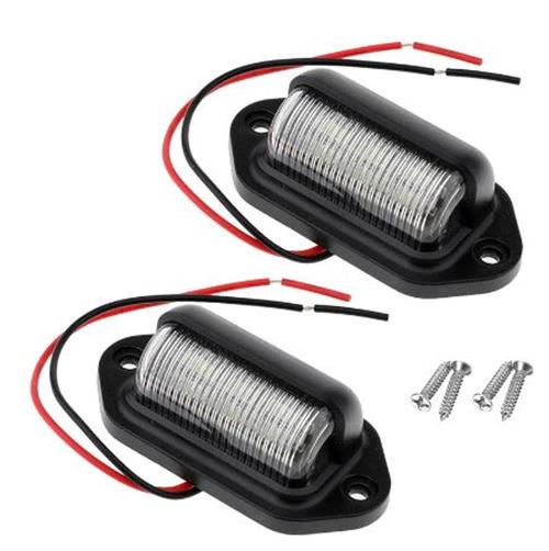 10 x LED Number Plate Lamps Multivolt 12-24v Durable Waterproof Lamps (10pcs)
