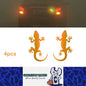 4 x Yellow Car Reflective Sticker Safety Warning Mark Gecko Reflective Tape