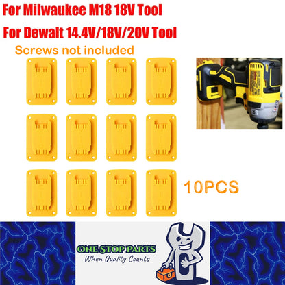 10 x Drill Tools Holder Hanger for Dewalt 20V 12V & Milwaukee M18 18V Power Tool