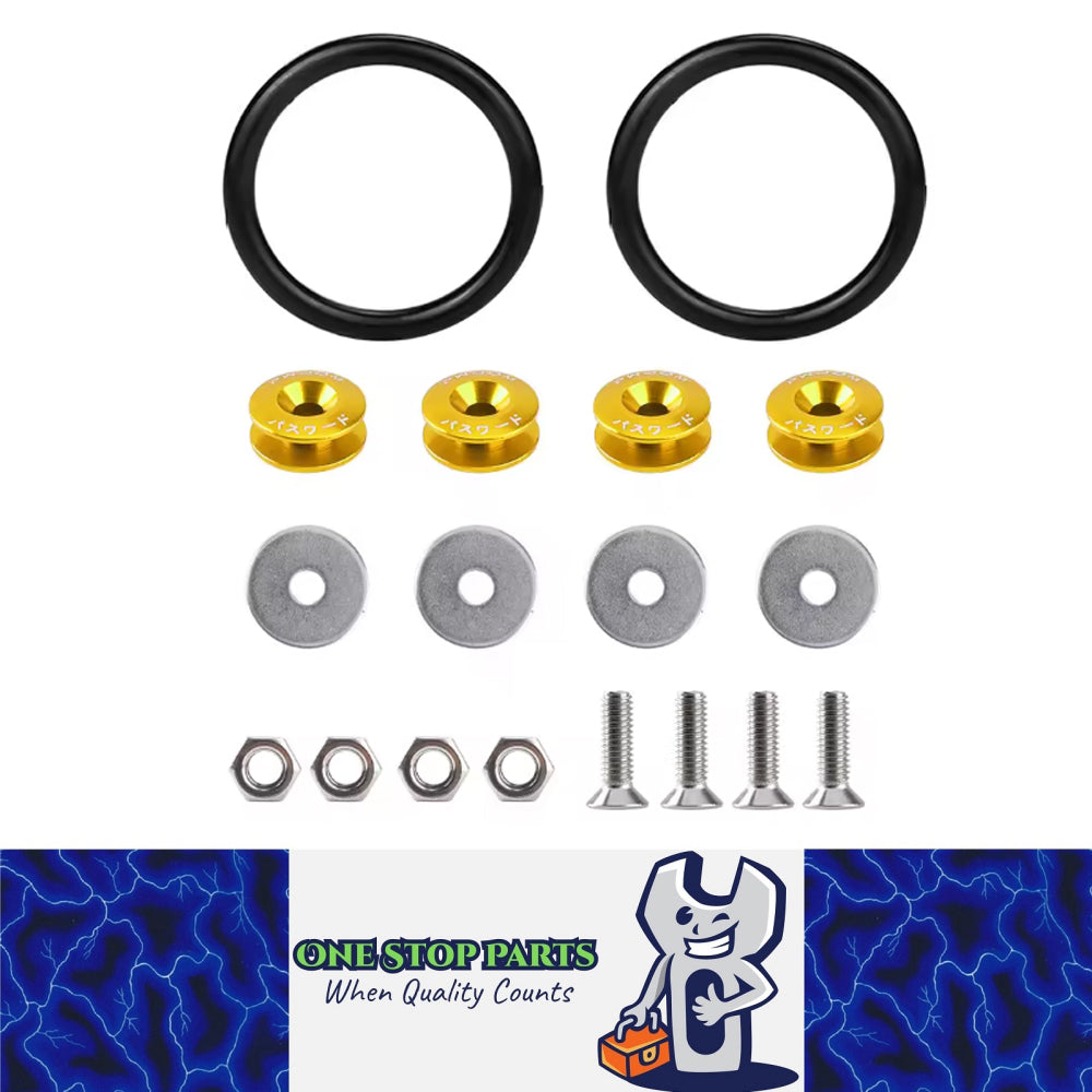 Universal Quick Release Fasteners Kit for Car Front Rear Bumper Hatch Cover