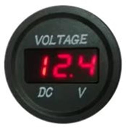 1PC 6-33V RED DISPLAY VOLTAGE METER 35MM DIAMETER SINGLE VOLT GAUGE LED DISPLAY